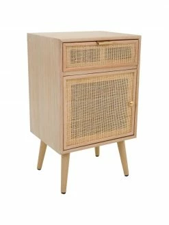 Table de chevet rustique Cayetana, larg. 42 x haut. 71 cm