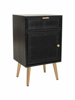 Table de chevet rustique Cayetana, larg. 42 x haut. 71 cm