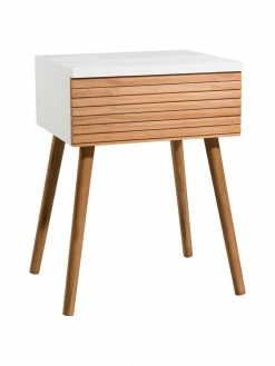 Table de chevet style scandinave Pedro, larg. 40 x haut. 56 cm