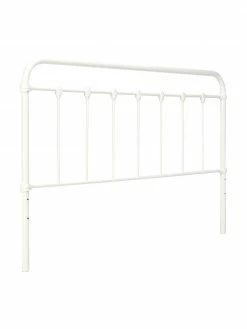 Tête de lit métal blanc Industrial, larg. 189 x haut. 114 cm
