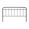 T&ecirc;te de lit m&eacute;tal noir Industrial, larg. 189 x haut. 114 cm