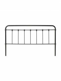 Tête de lit métal noir Industrial, larg. 189 x haut. 114 cm