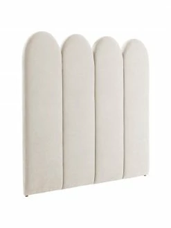 Tête de lit rembourrée chenille Miami, larg. 125 x haut. 124 cm
