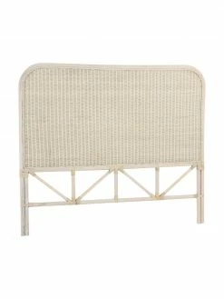 Tête de lit rotin beige Helen, larg. 160 x haut. 137 cm